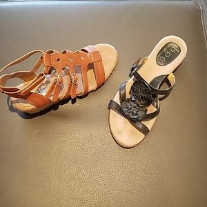 🎄🎀🧡Two pairs of sandals